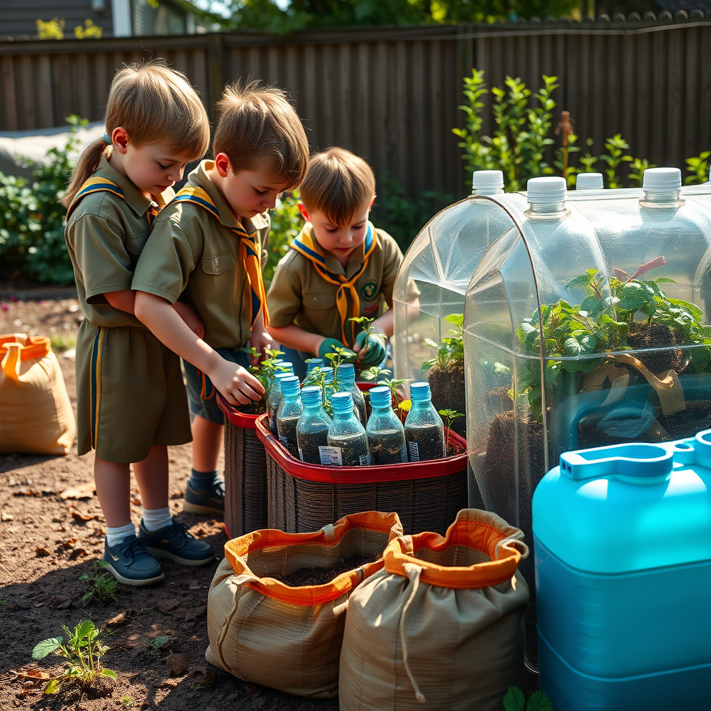 Young Scouts take on eco gardening project with nursery support